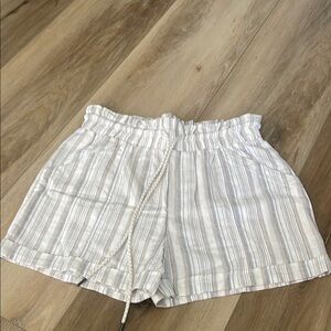 Rewind Striped Linen Shorts